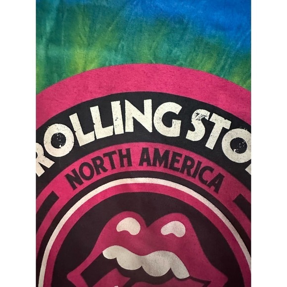 The Rolling Stones Zip Code Concert Tour Rainbow Tie-Dye Tee Shirt - Large - Picture 4 of 4